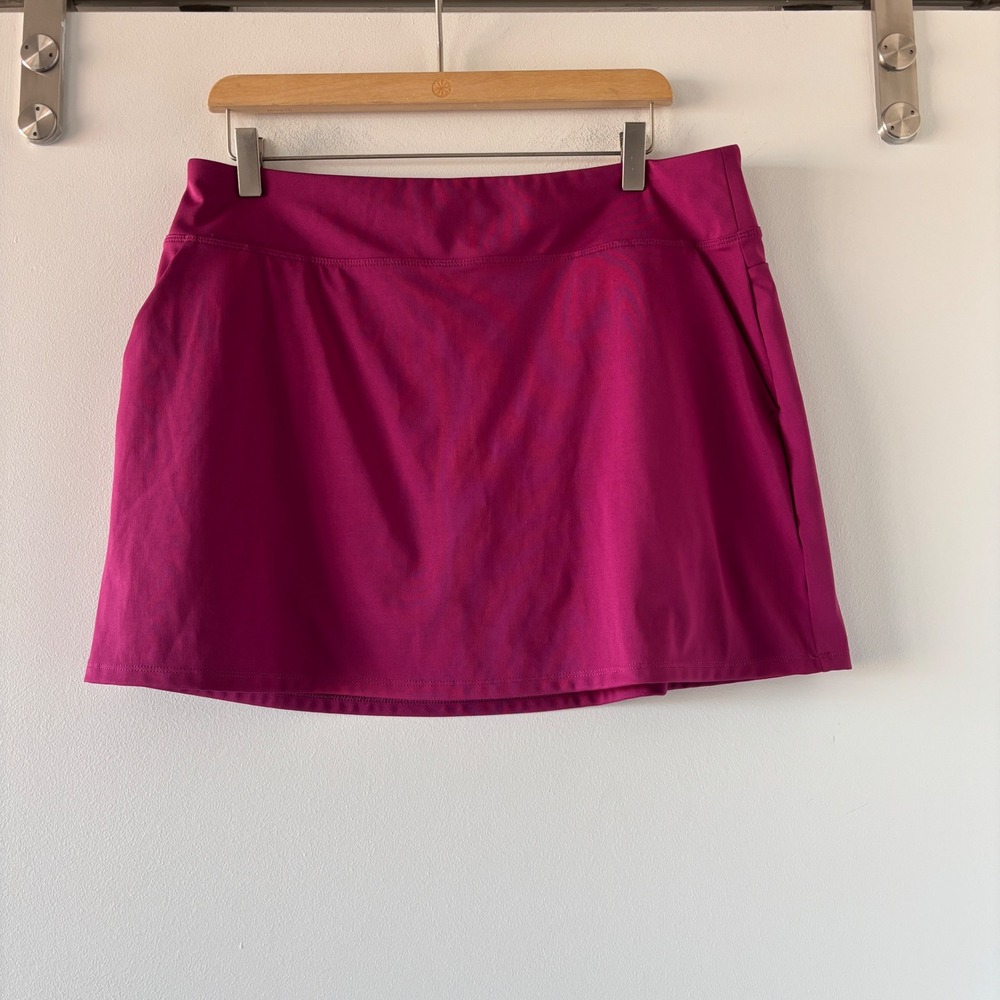 Tommy Bahama Everyday Active Magenta Pink Skort Size Large Golf Tennis Pockets